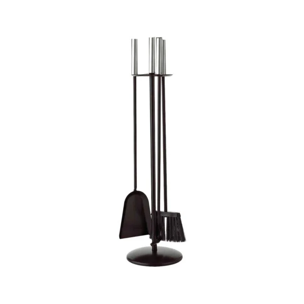 Fireplace stand tool Zogometal 1230-B10BN - Black/Matt Nickel
