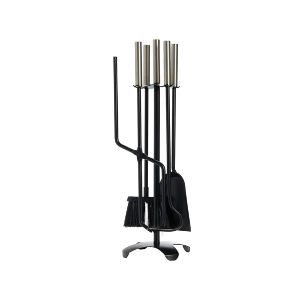 Fireplace stand tool Zogometal 1230-B15BL - Black/Matt Nickel