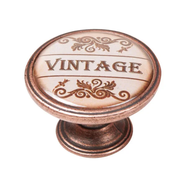 Furniture small knob Nesu 550CB27 - Copper - Φ37mmX26mm